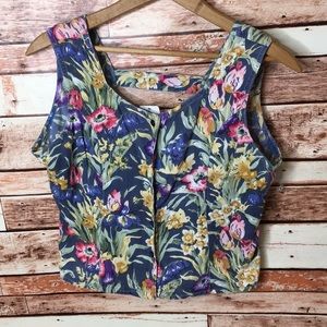 Enjoy Women’s Vintage Trendy Retro Flower Top Boho